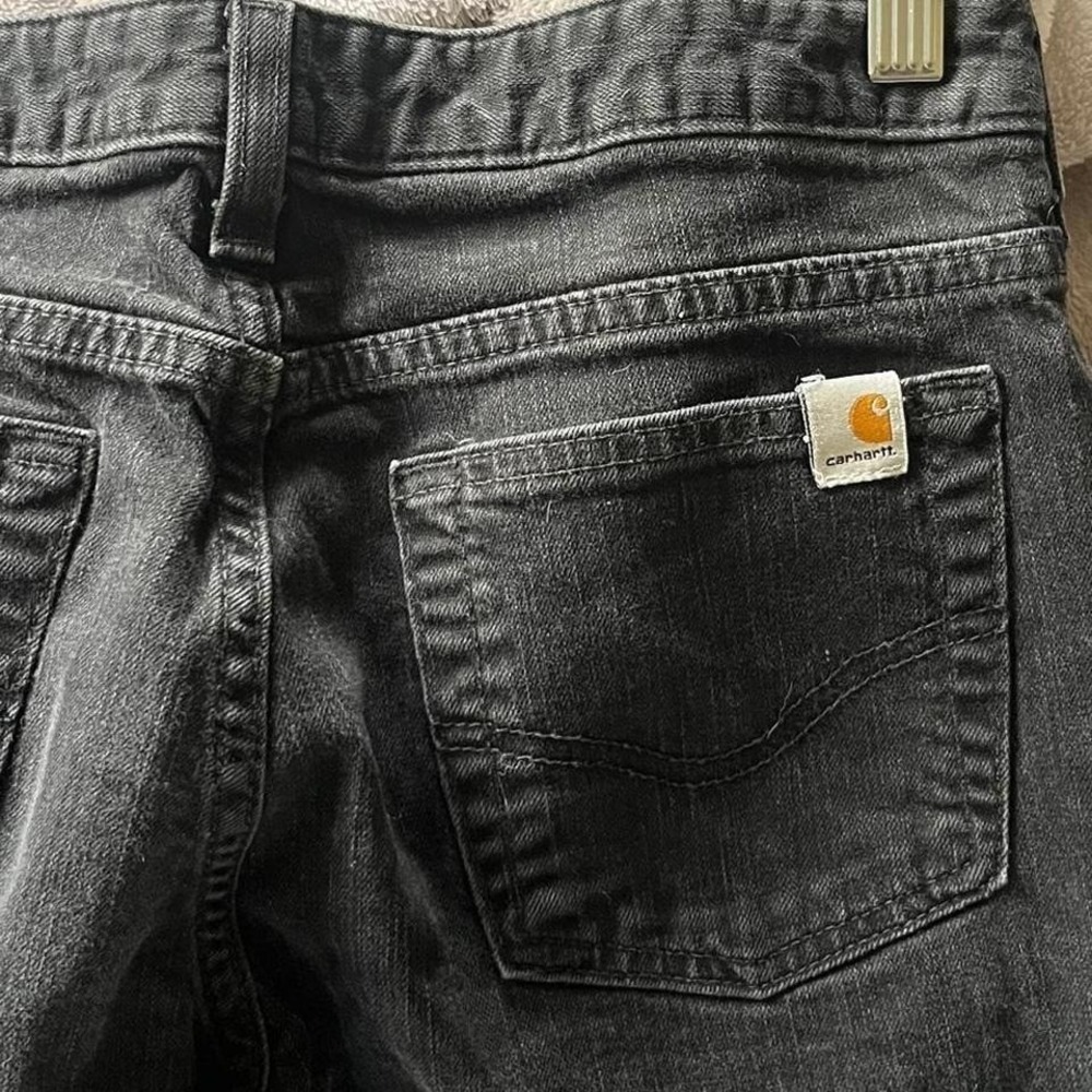 Western Carhartt Original Fit Straight Leg Black Denim Jeans